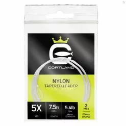 Cortland Nylon Tapered Leader - 2 Pack