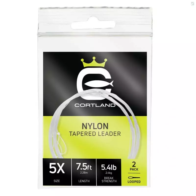 Cortland Nylon Tapered Leader - 2 Pack 3 Cortland Nylon Tapered Leader - 2 Pack
